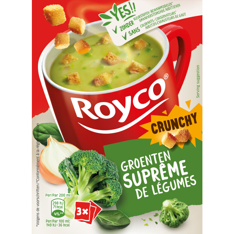 Een afbeelding van Royco Minute soup groente BEL