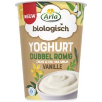 Een afbeelding van Arla Biologisch dubbel romig vanille yoghurt