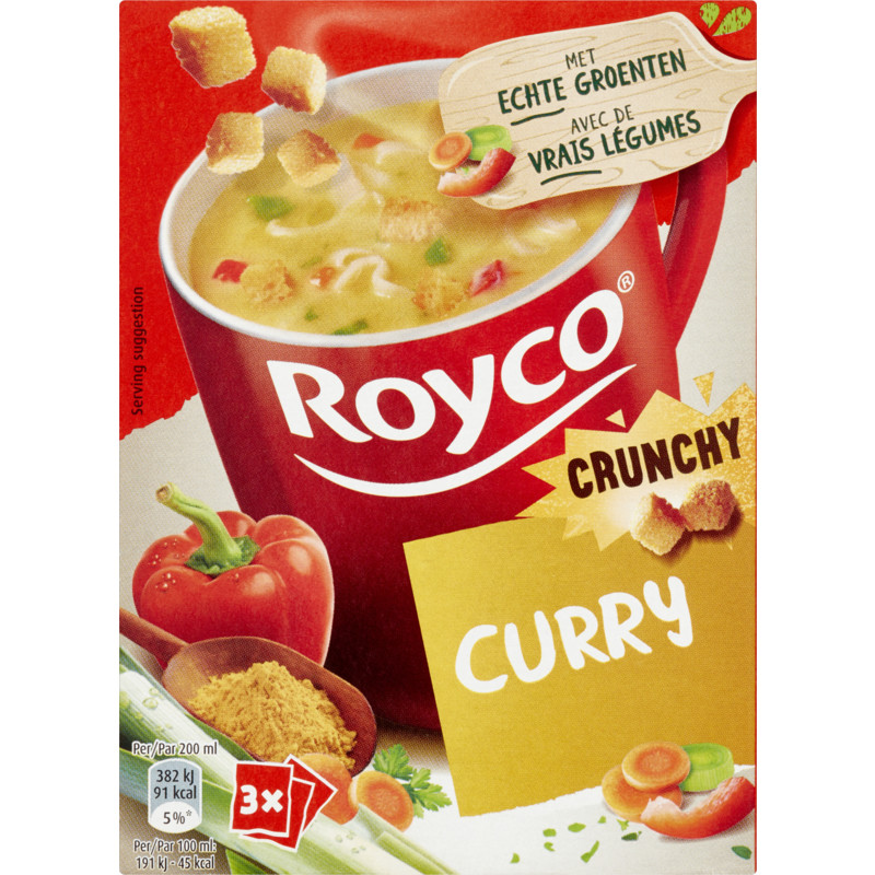 Een afbeelding van Royco Minute soup curry  BEL
