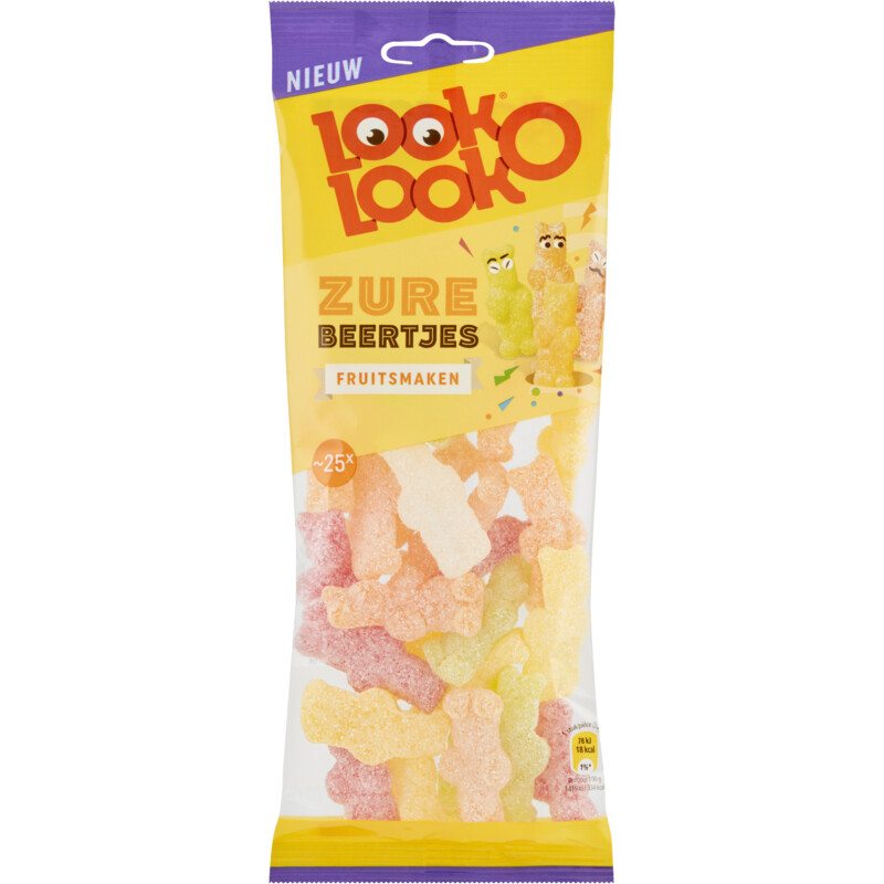Een afbeelding van Look-O-Look Zure beertjes fruitsmaken