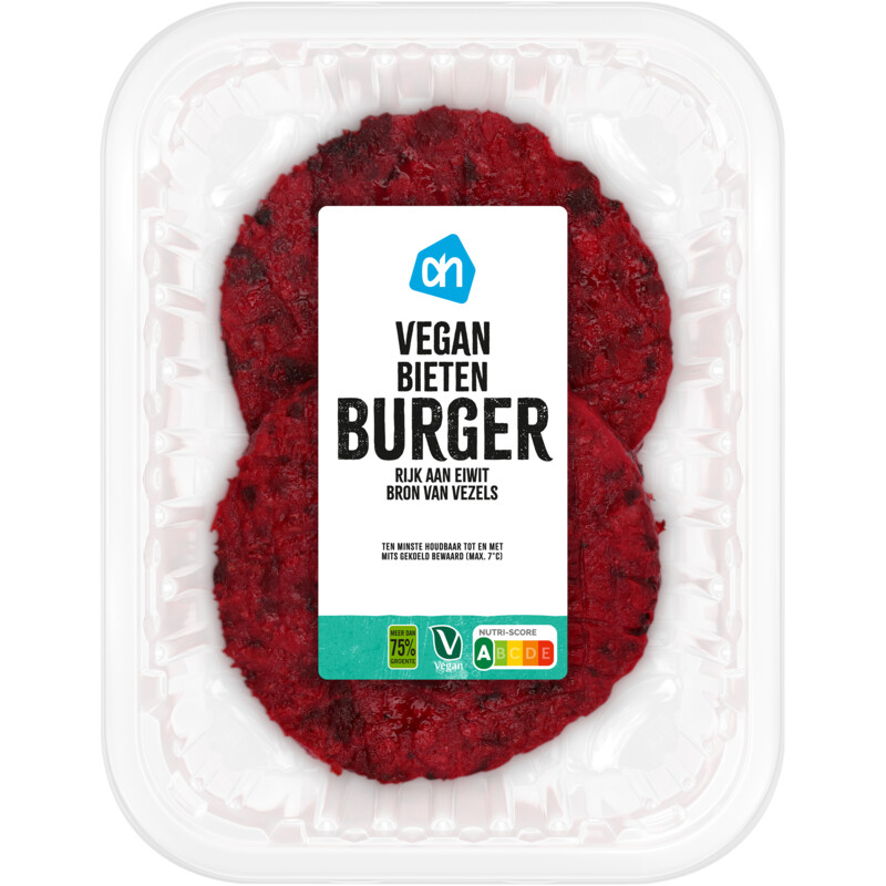 Een afbeelding van AH Vegan bieten burger
