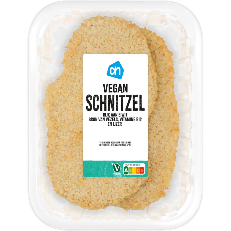 Een afbeelding van AH Vegan schnitzel