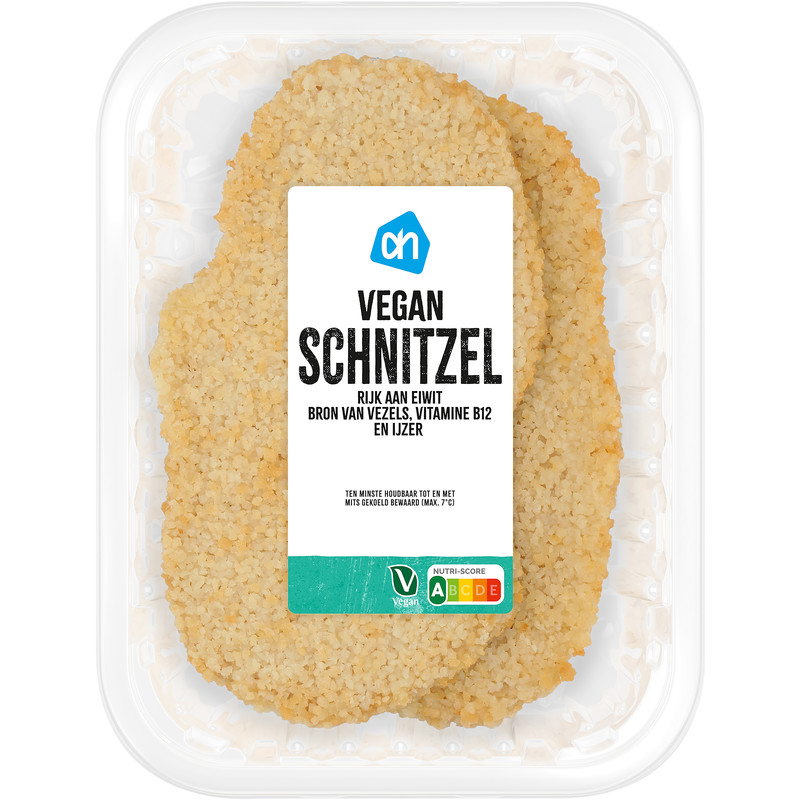 Een afbeelding van AH Vegan schnitzel