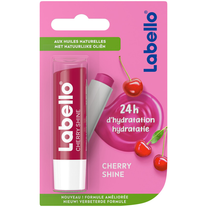 Een afbeelding van Labello Cherry shine verzorgende lippenbalsem