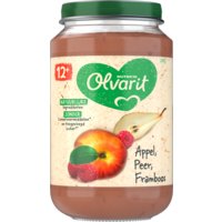 Een afbeelding van Olvarit Appel peer framboos 12m+