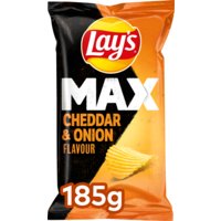 Een afbeelding van Lay's Max cheddar & onion flavour