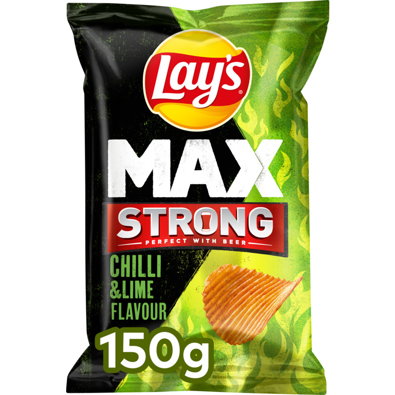 Een afbeelding van Lay's Max strong chilli & lime
