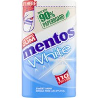 Een afbeelding van Mentos Gum White sweetmint