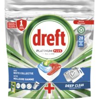 Een afbeelding van Dreft Platinum plus deep clean vaatwascapsules