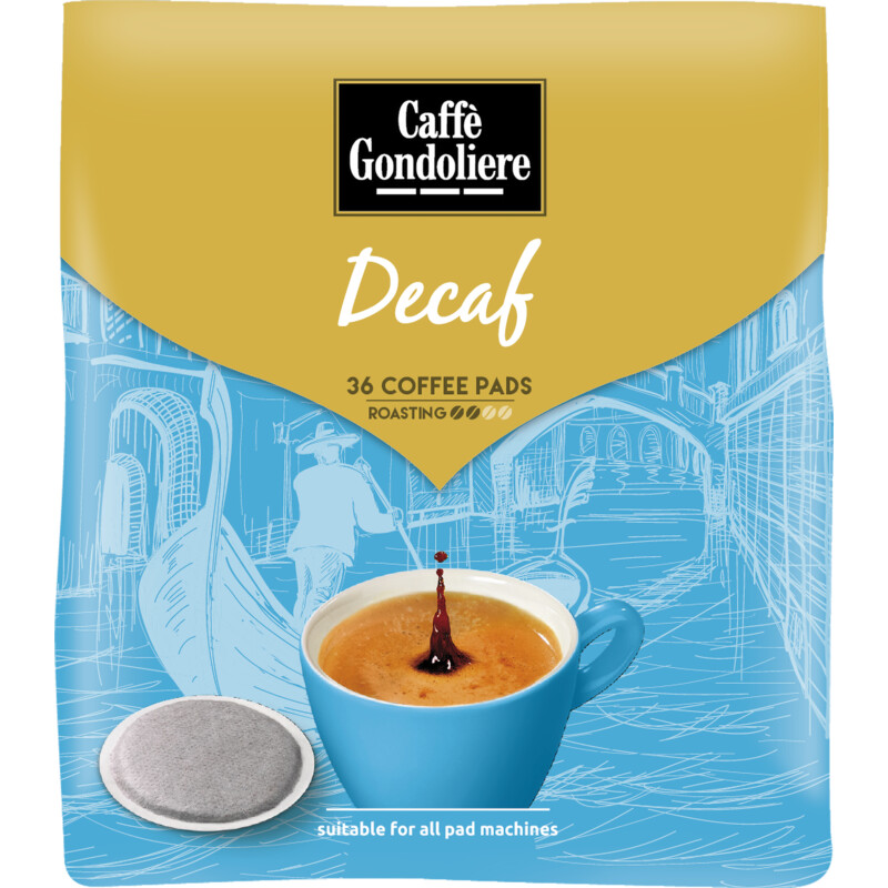Een afbeelding van Caffè Gondoliere Decaf coffee pads