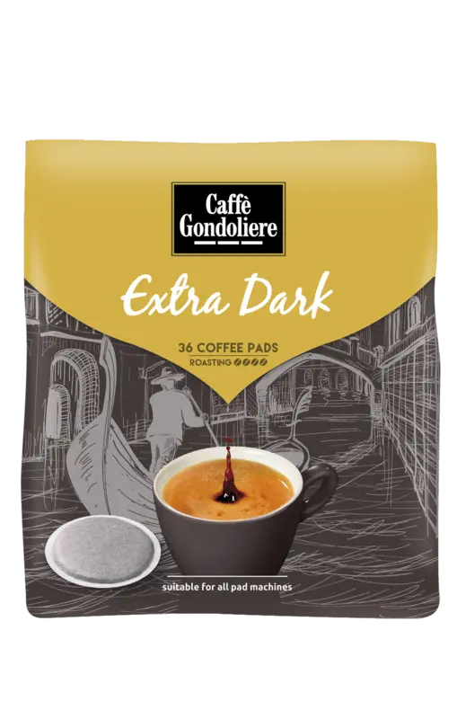 Caffè Gondoliere Extra dark coffee pads