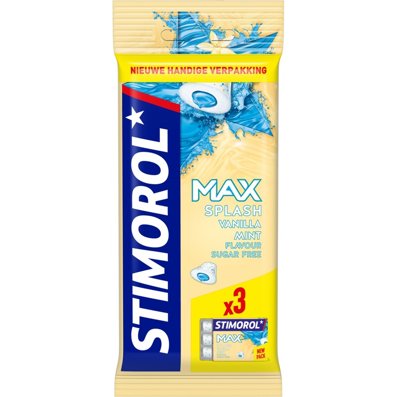Een afbeelding van Stimorol Max splash vanilla mint