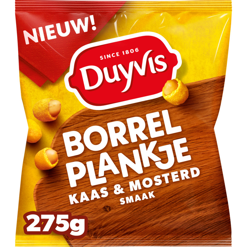 Een afbeelding van Duyvis Borrelplankje kaas & mosterd smaak