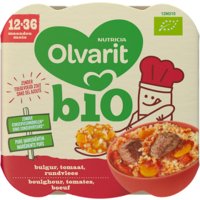 Een afbeelding van Olvarit Bulgur tomaat rundvlees 12m bio