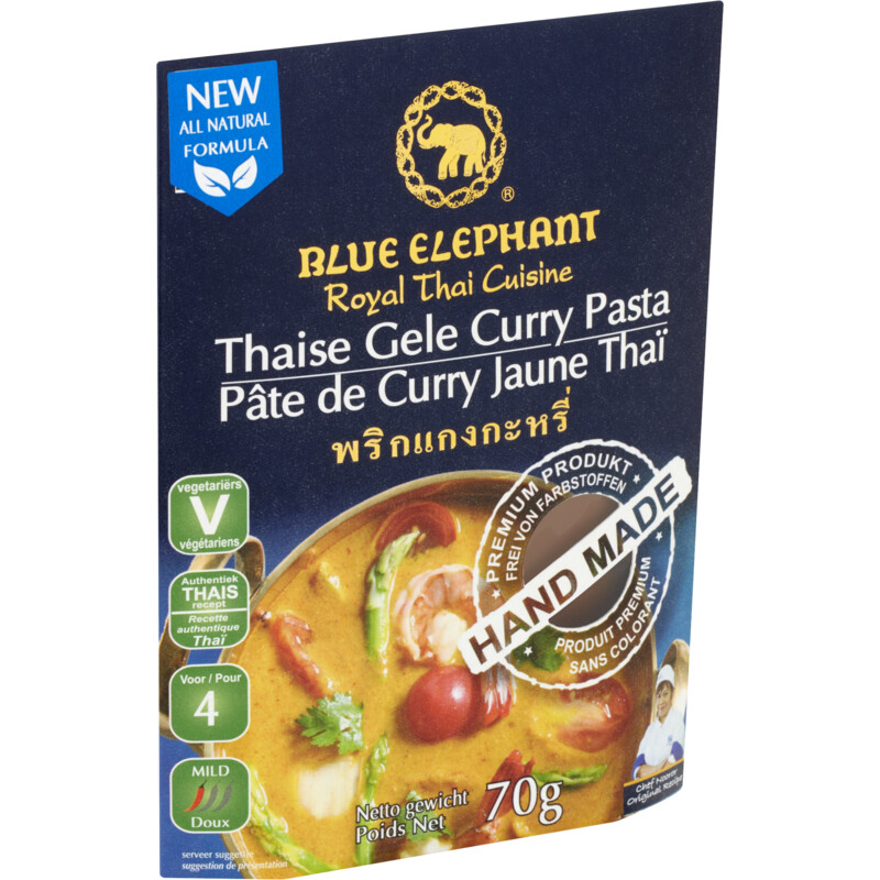 Een afbeelding van Blue Elephant Thaise gele curry pasta