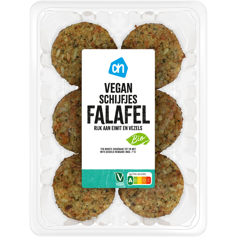 Een afbeelding van AH Biologisch Vegan schijfjes falafel