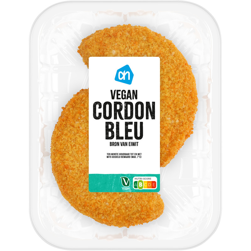 Een afbeelding van AH Vegan cordon bleu