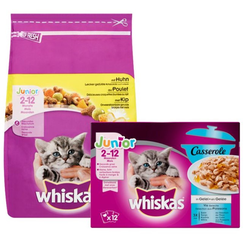 Een afbeelding van Whiskas kittenpakket voor de beste start