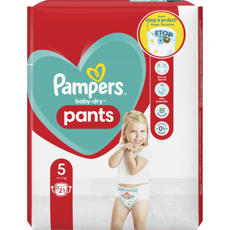 Crack pot Blink Goneryl Pampers Baby dry pants luierbroekjes maat 5 bestellen | ah.nl
