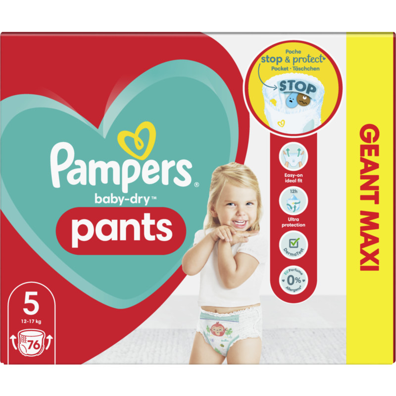 Gymnast verdieping straal Pampers Baby dry pants luierbroekje maxi 5 bestellen | Albert Heijn