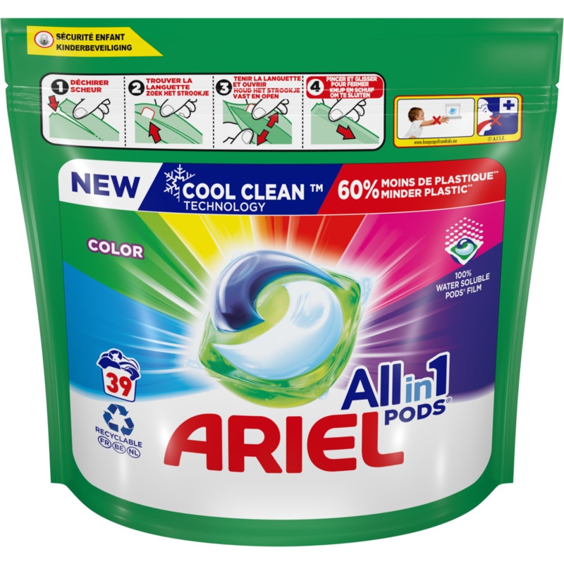 Een afbeelding van Ariel All-in-1 pods color wascapsules