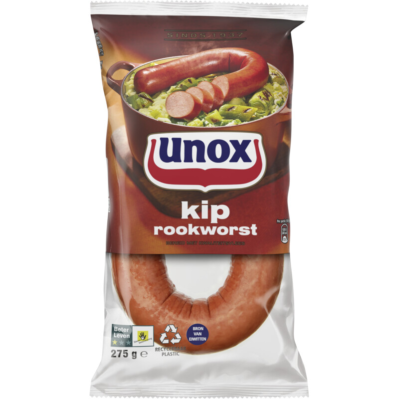 Een afbeelding van Unox Rookworst kip