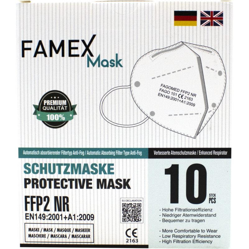 Een afbeelding van Famex FFP2 mondmaskers
