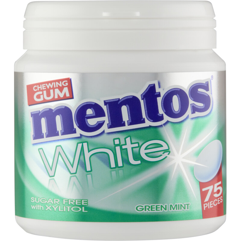 Een afbeelding van Mentos Gum White green mint