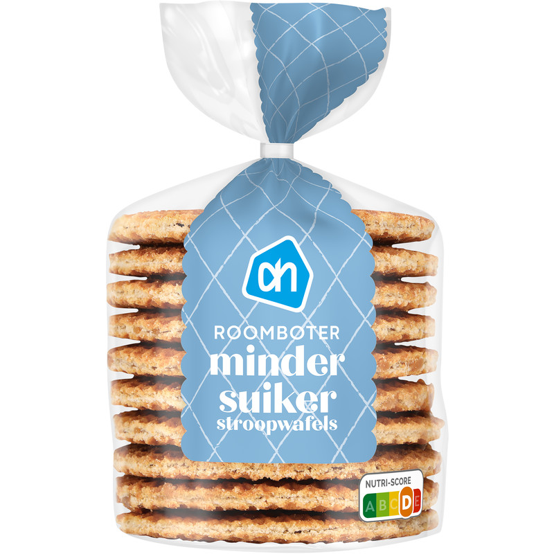 Een afbeelding van AH Roomboter minder suiker stroopwafels