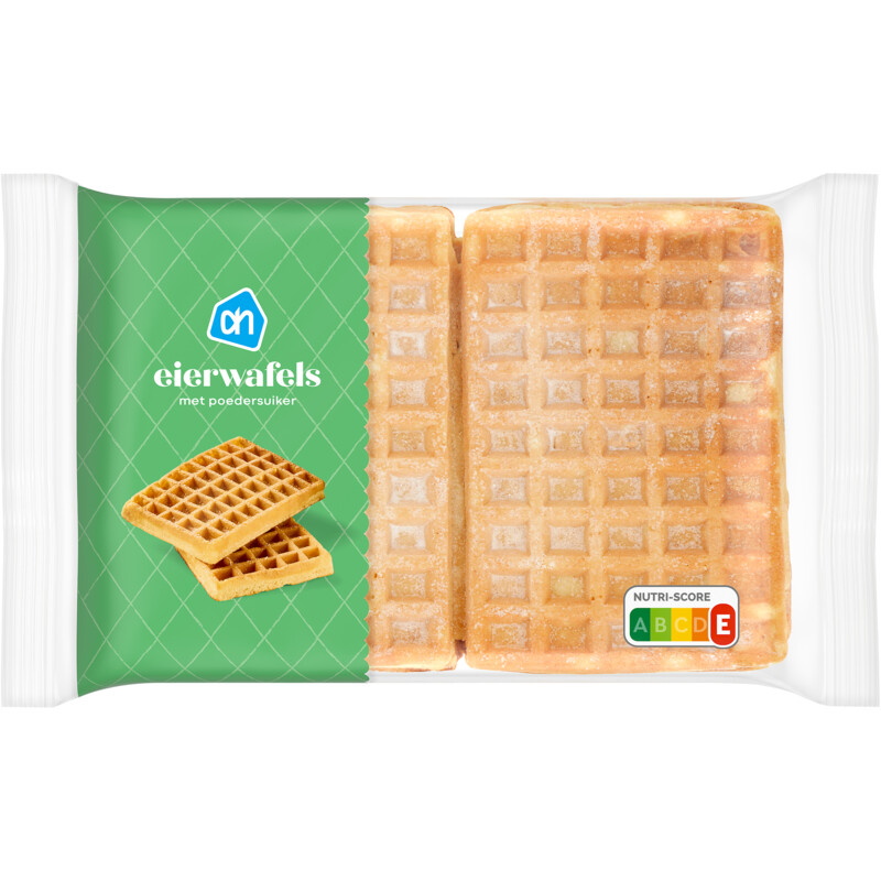 Een afbeelding van AH Eierwafels met poedersuiker