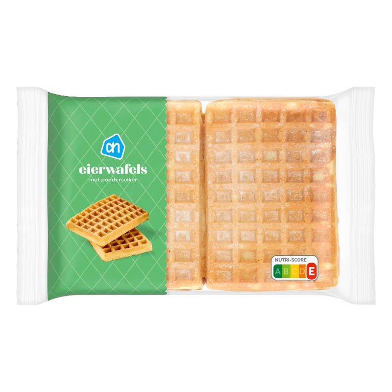 Eierwafels met poedersuiker