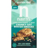 Een afbeelding van Nairn's Dark chocolate & mint chunky oat biscuit