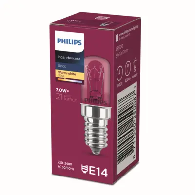 pdp-image-Philips Incandescent lamp warm white 7W dimbaar