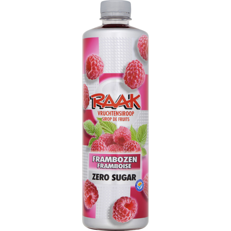Een afbeelding van Raak Vruchtensiroop frambozen zero sugar