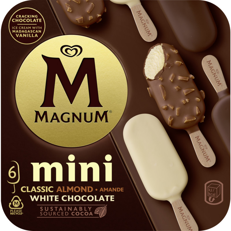 Een afbeelding van Magnum Mini classic-almond-white