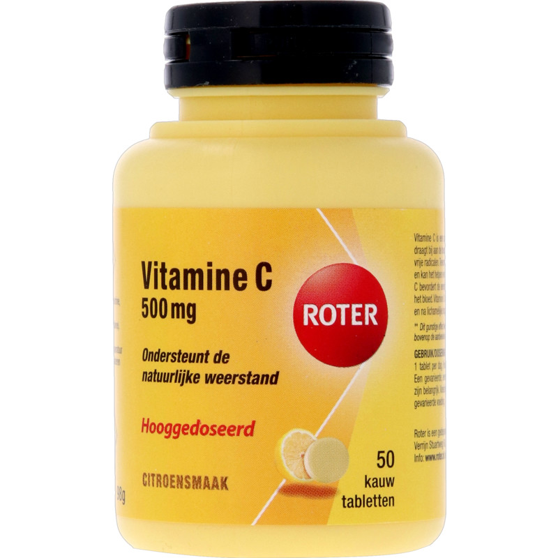 Een afbeelding van Roter Vitamine C 500 mg kauwtabletten citroen