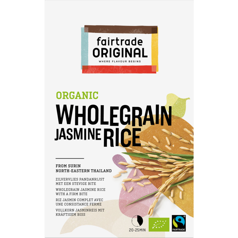Een afbeelding van Fairtrade Original Organic wholegrain jasmine rice