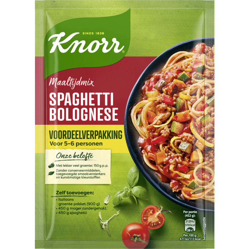 Een afbeelding van Knorr Maaltijdmix spaghetti bolognese