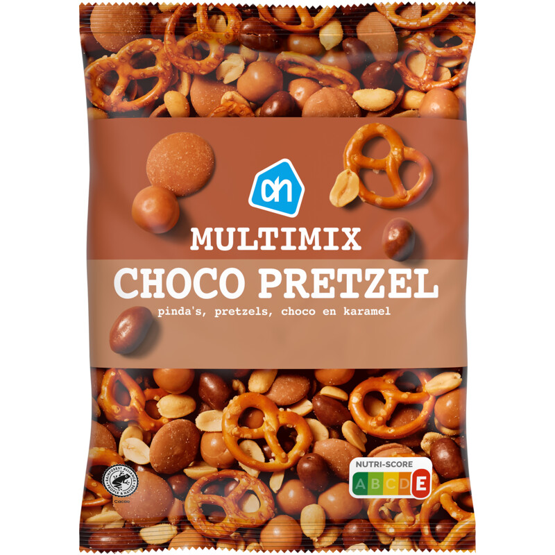 Een afbeelding van AH Multimix choco pretzel