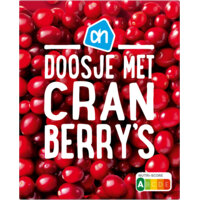 Een afbeelding van AH Doosje met cranberries