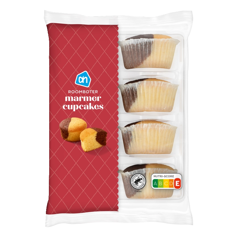 AH Roomboter cupcake marmer