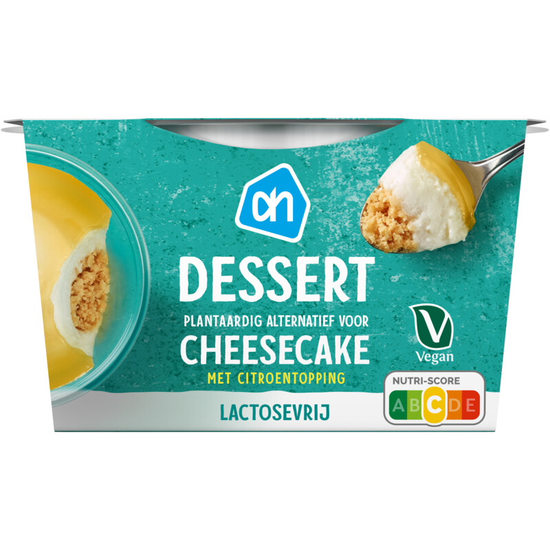 Een afbeelding van AH Plantaardig dessert cheesecake citroen