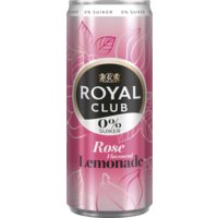 Een afbeelding van Royal Club Rose lemonade 0% suiker