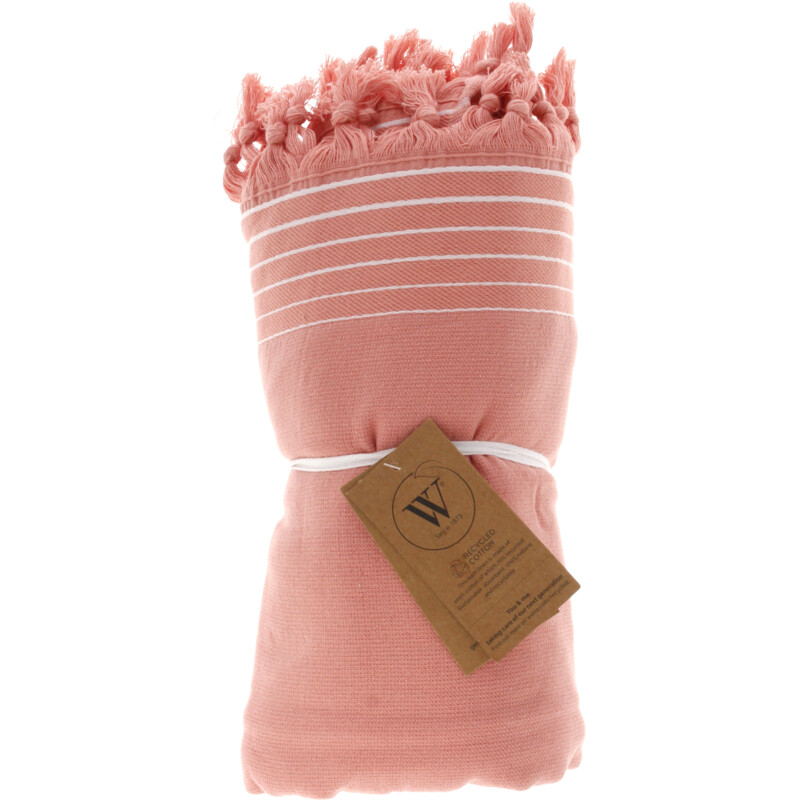 Een afbeelding van Walra Hamamdoek remade koraal 90x180cm