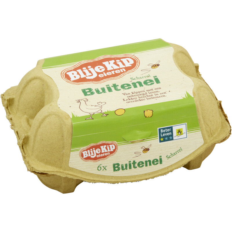Een afbeelding van Blije Kip eieren Vrije uitloop buitenei
