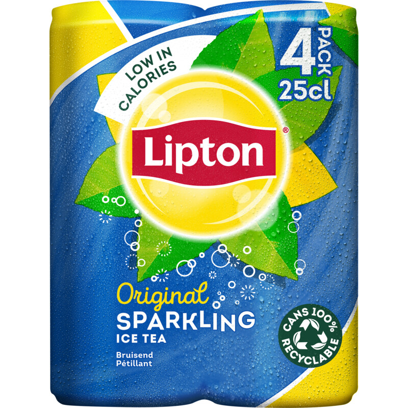 Een afbeelding van Lipton Ice tea sparkling 4-pack
