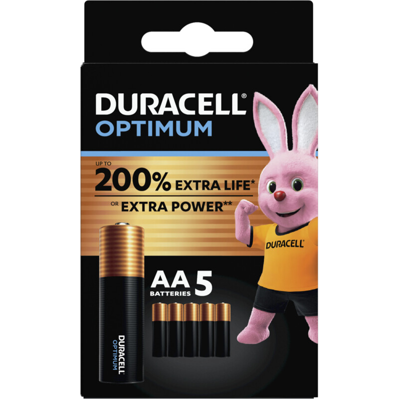Een afbeelding van Duracell Optimum AA-alkaline batterijen LR6