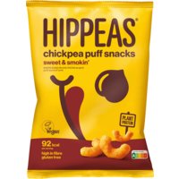 Een afbeelding van Hippeas Chickpea puff snacks sweet & smokin'