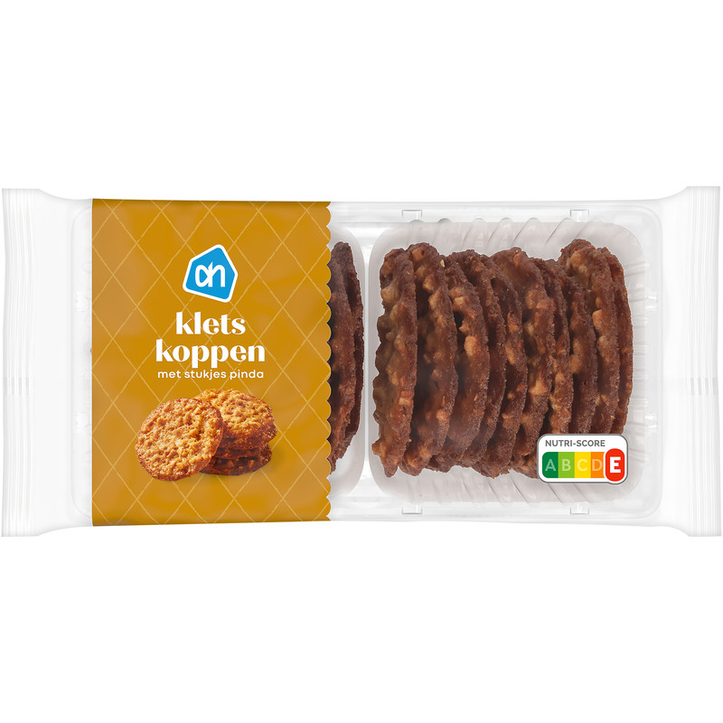 Een afbeelding van AH Kletskoppen met stukjes pinda