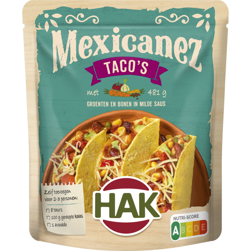 Een afbeelding van Hak Mexicanez taco's